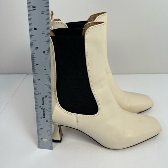 Sam Edelman Lani Women's Boots White cream black 7.5 - Picture 6 of 11